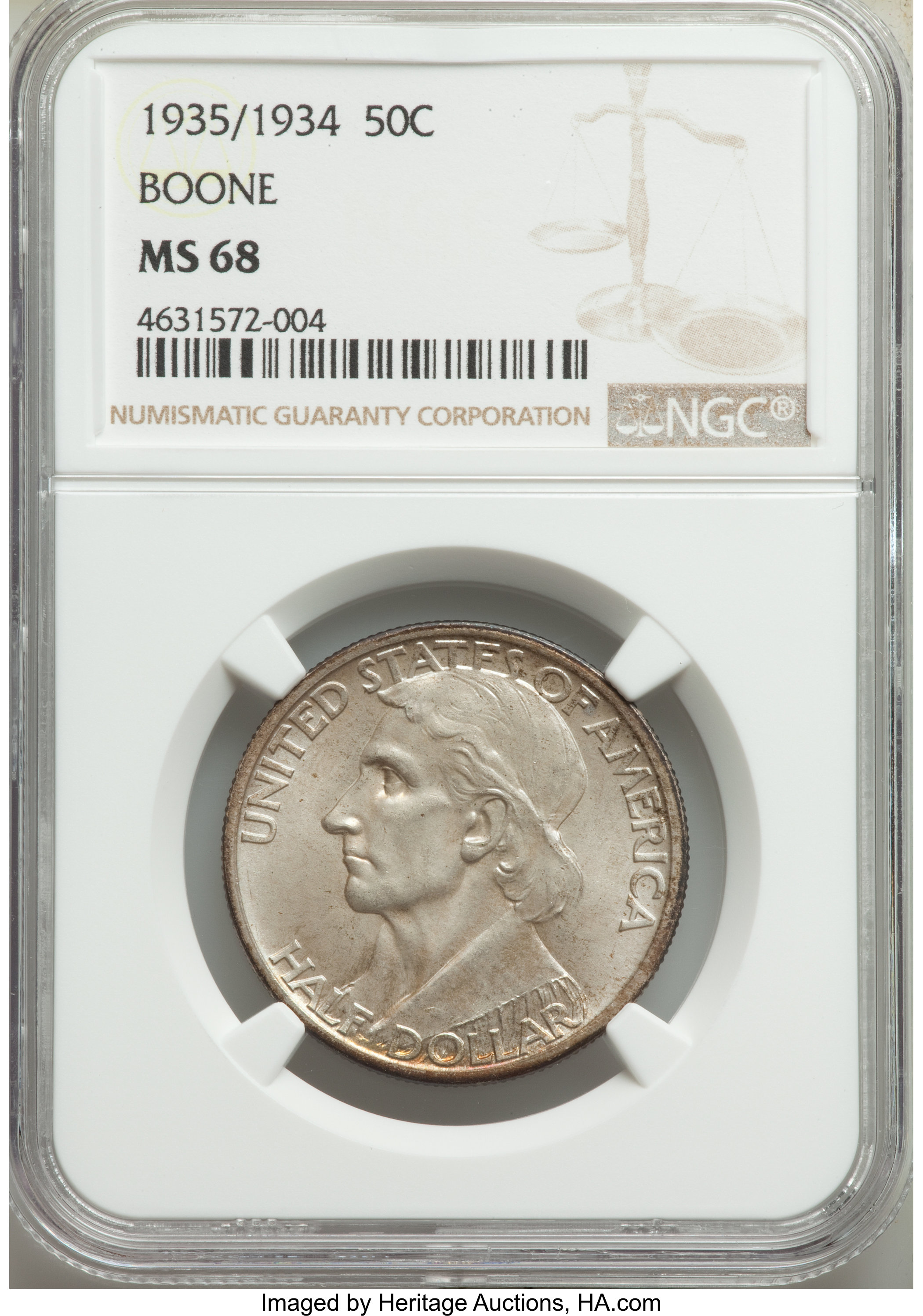 1935/34 50c Boone MS68 thumbnail 8