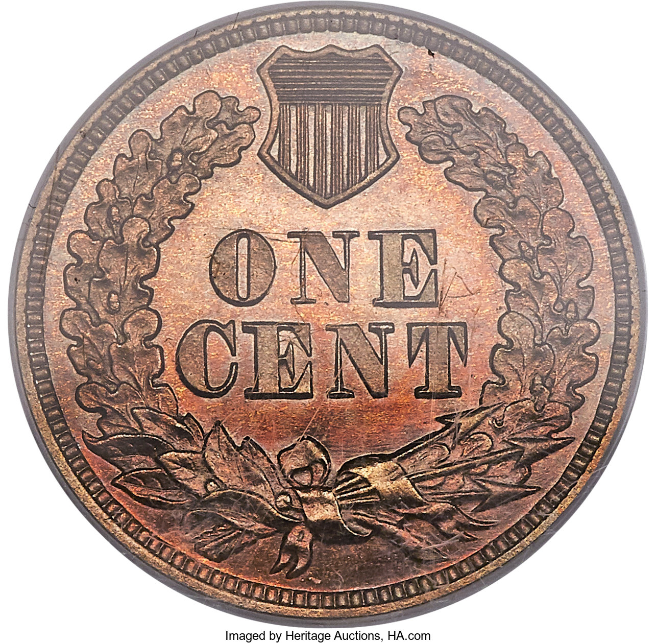 image for: 1866 1C PR65 Red Cameo PCGS....