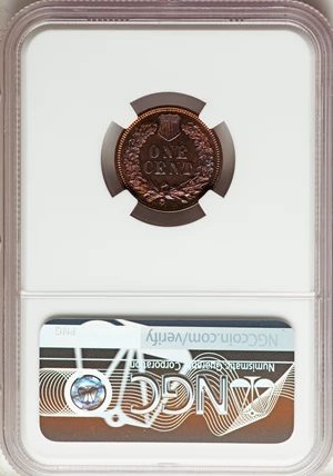 image for: 1873 1C Closed 3 PR66 Red and Brown NGC....