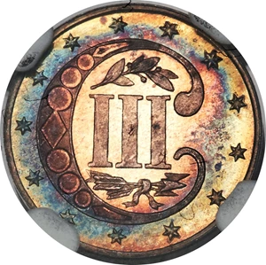 image for: 1869 3CS PR67 NGC....