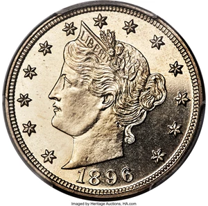 image for: 1896 5C PR67 PCGS....
