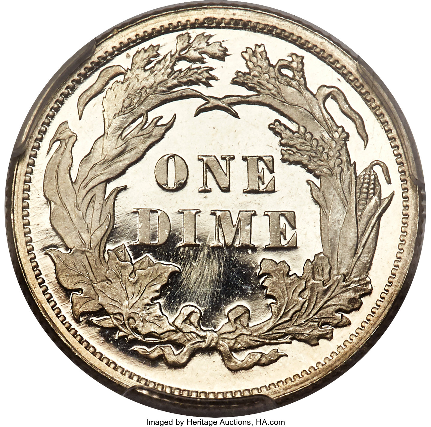 image for: 1891 10C PR66+ Deep Cameo PCGS. CAC. F-130, R.3....