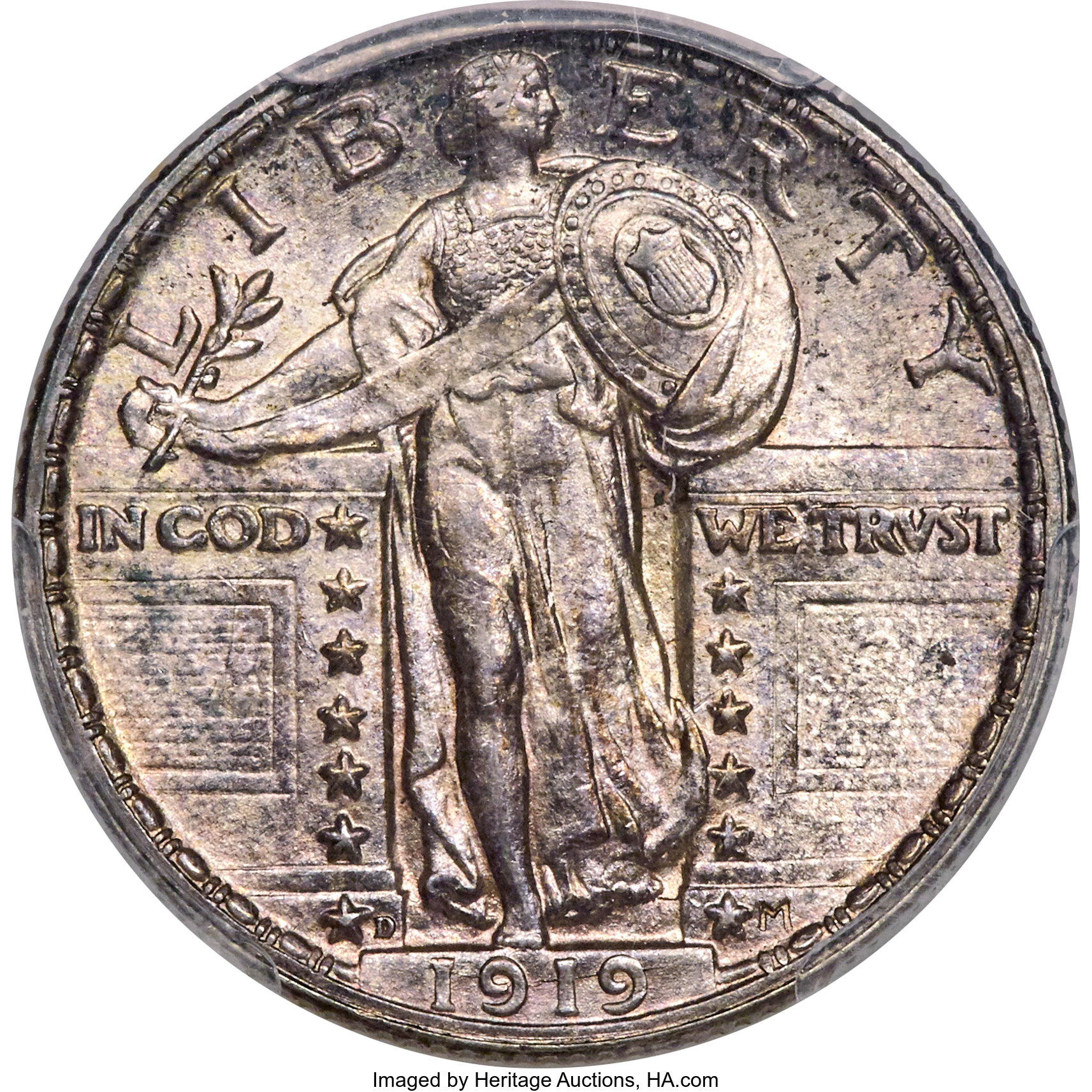 image for: 1919-D 25C MS62 Full Head PCGS....