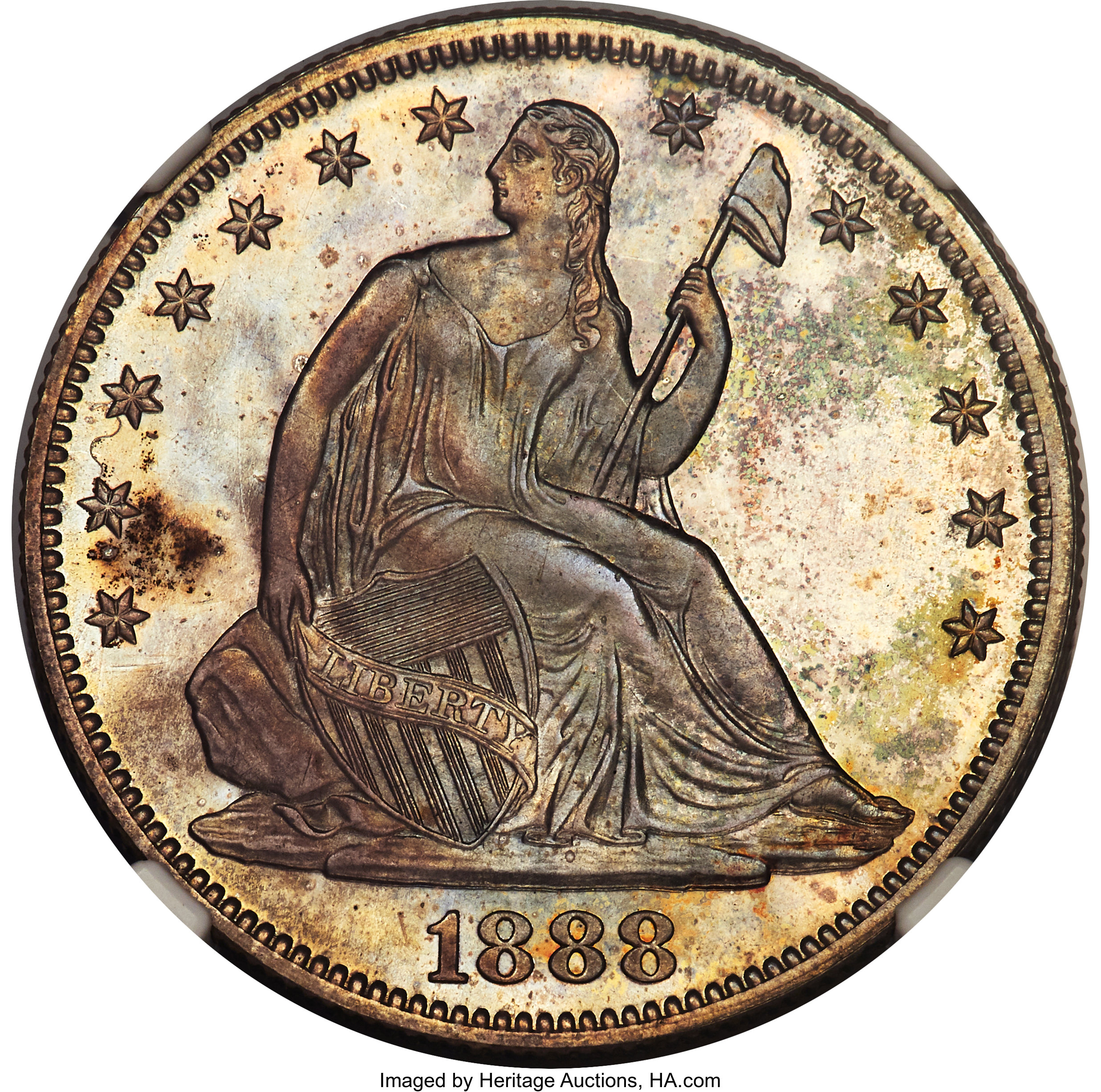 image for: 1888 50C PR66+ NGC....