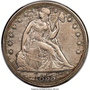 image for: 1855 $1 XF40 PCGS. OC-1, High R.3....