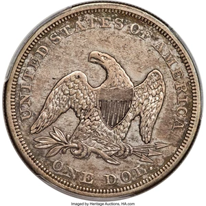 image for: 1855 $1 XF40 PCGS. OC-1, High R.3....