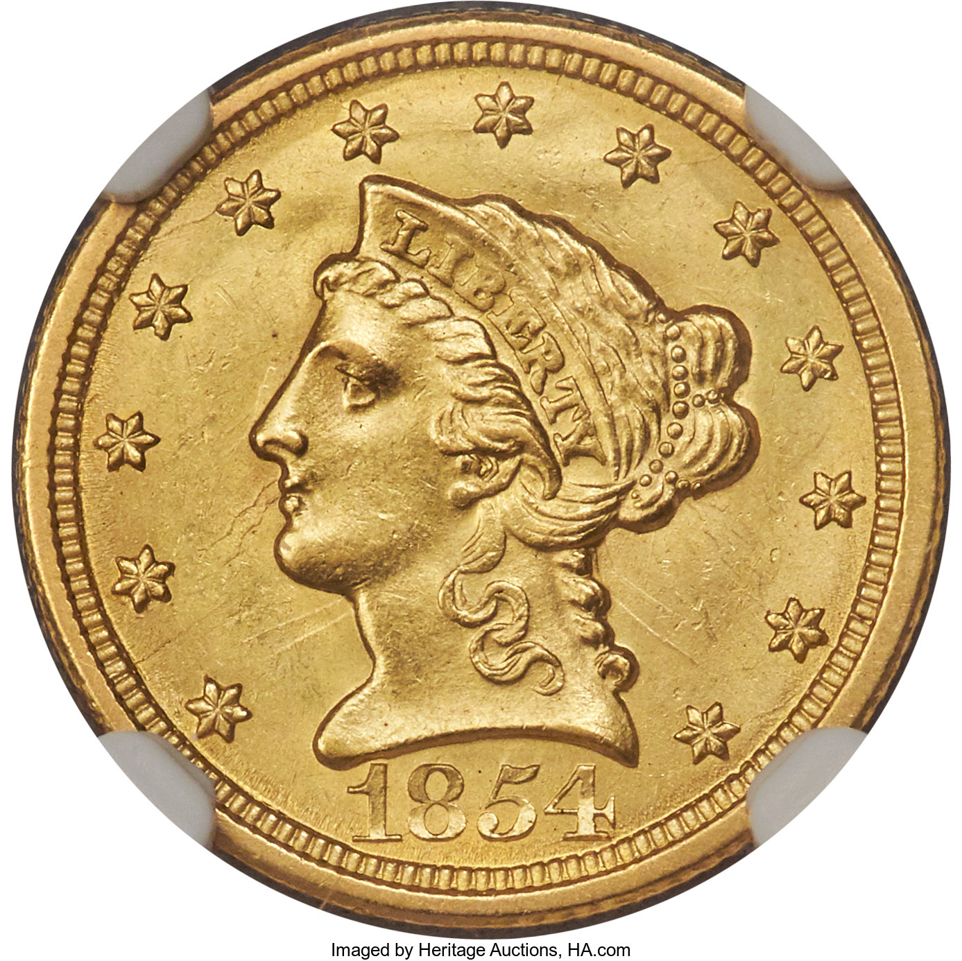 1854-O $2 1/2 MS