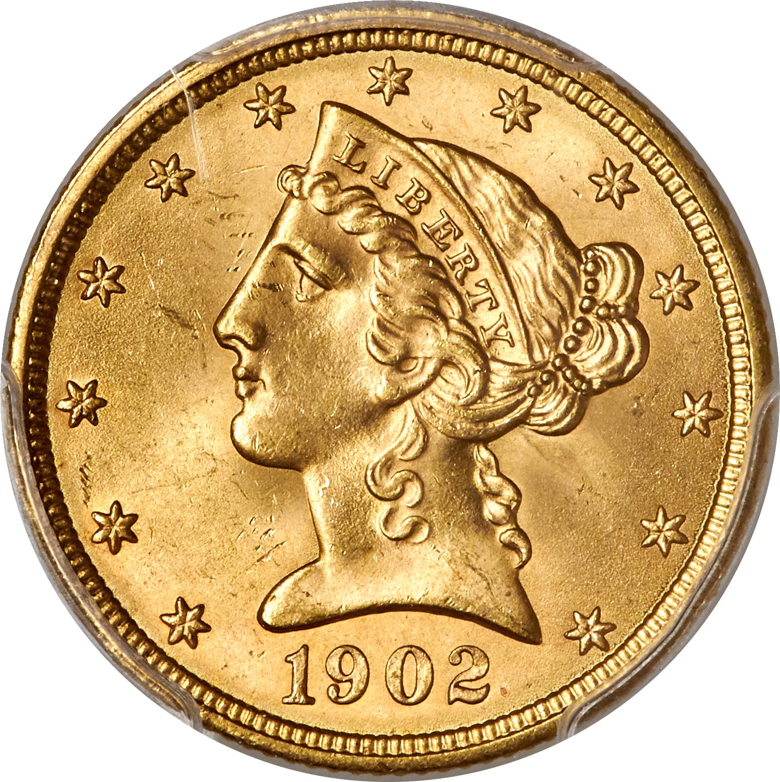 image for: 1902 $5 MS65+ PCGS....