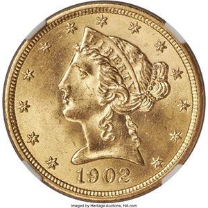 image for: 1902-S $5 MS66+ NGC....