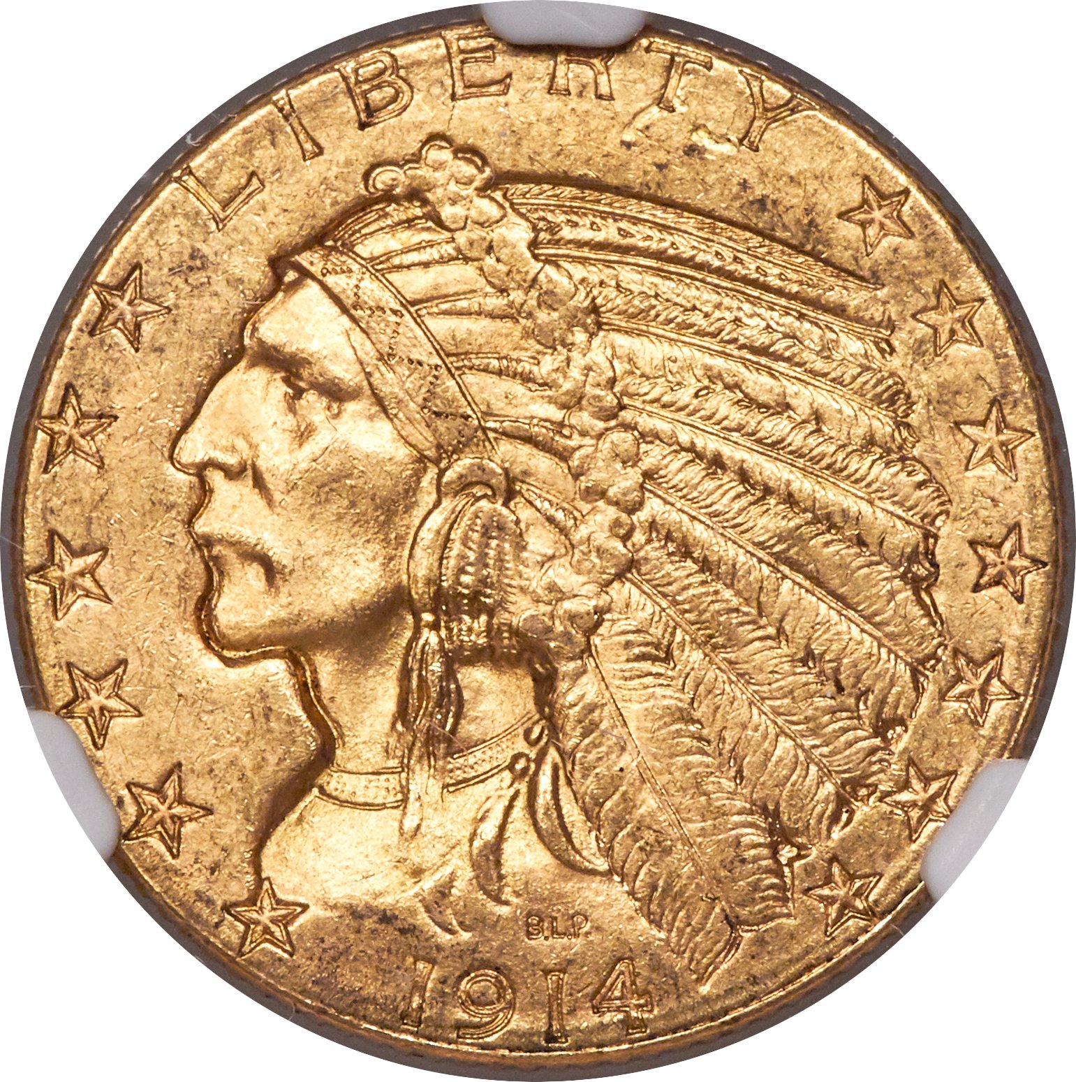image for: 1914-S $5 MS63 NGC....