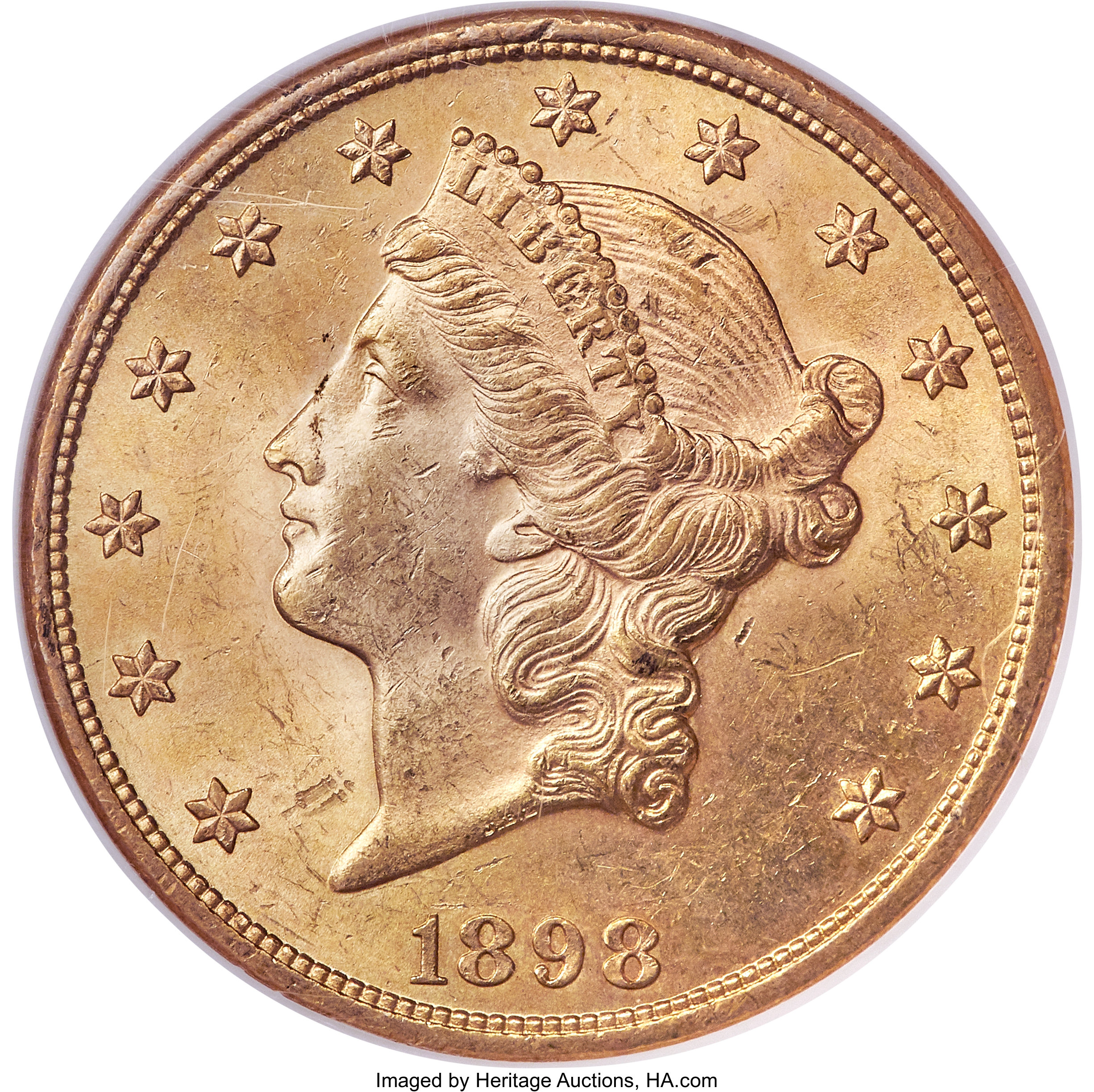 image for: 1898 $20 MS63 NGC....