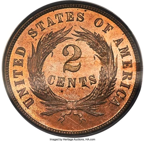 image for: 1866 2C PR65 Red Cameo PCGS....