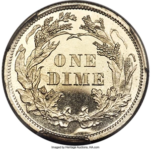 image for: 1860 10C PR66 Cameo PCGS. CAC. F-101, R.3....