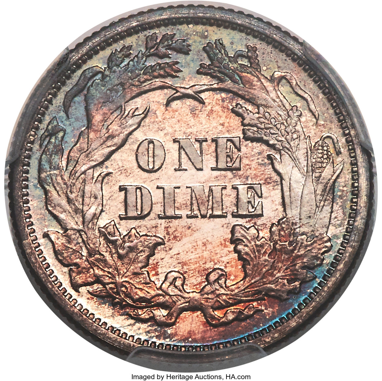 image for: 1869 10C PR66+ Cameo PCGS. CAC. F-105, R.3....