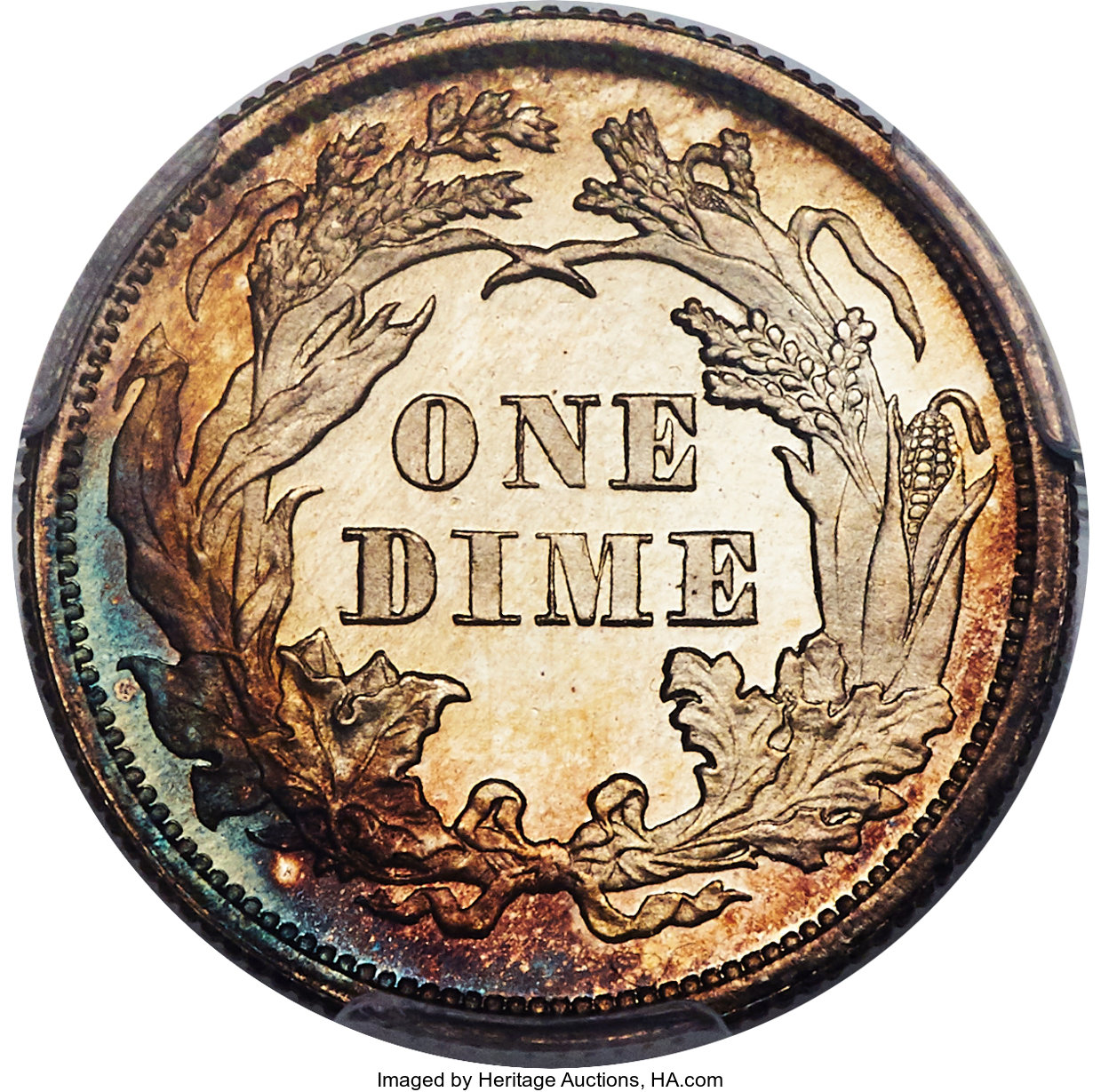 image for: 1873 10C No Arrows, Closed 3 PR66 Cameo PCGS. CAC. F-101, R.3....