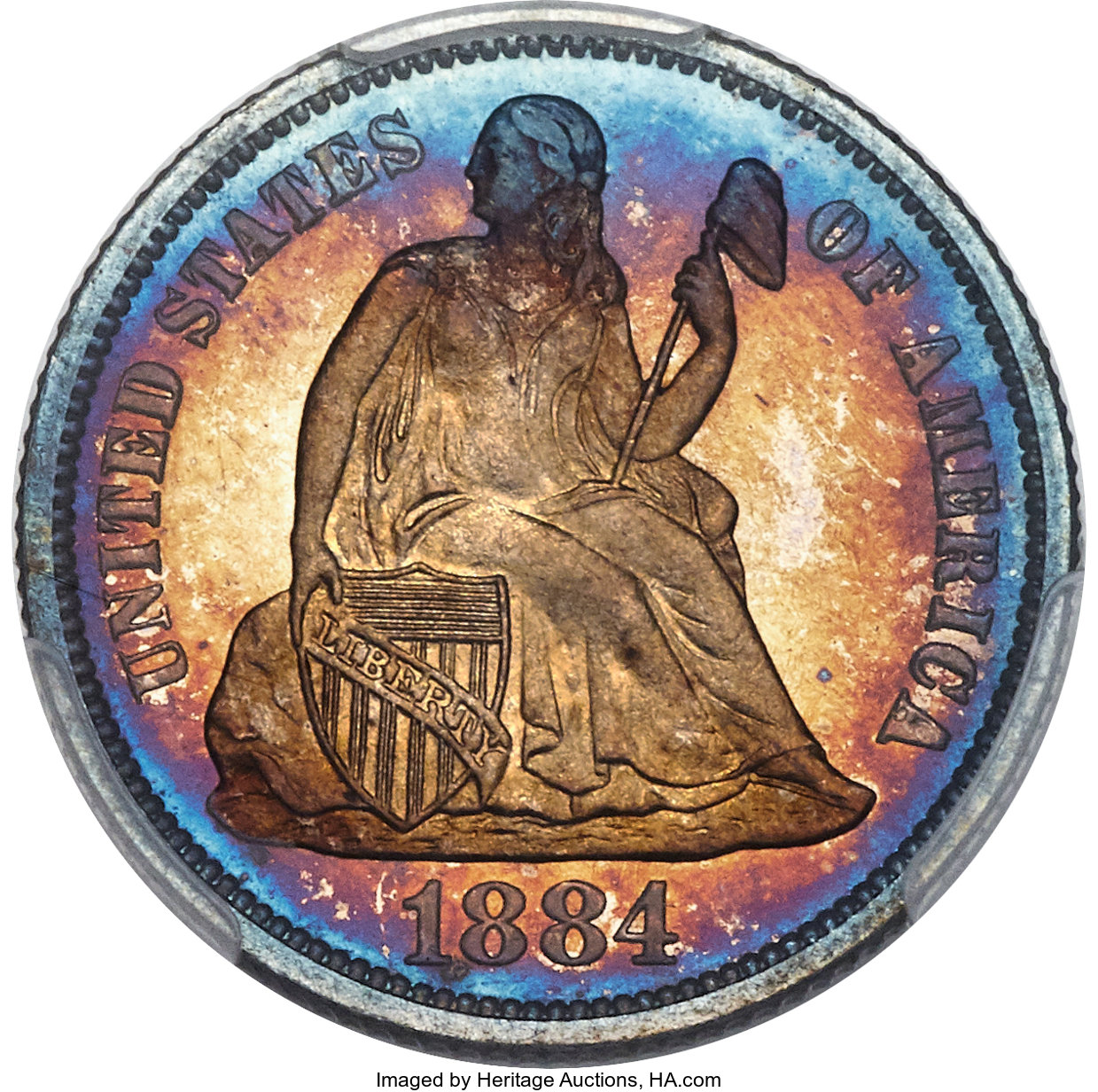 image for: 1884 10C PR67 Cameo PCGS. F-101, R.3....