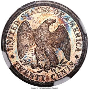 image for: 1876 20C PR66 Cameo NGC. BF-3, R.4....