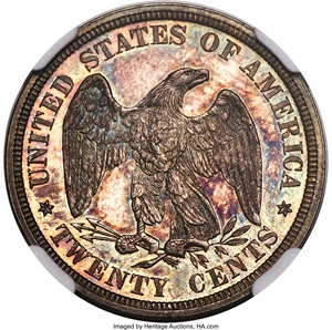 image for: 1877 20C PR65 Cameo NGC. BF-1, R.3....