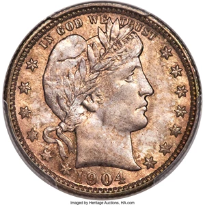 image for: 1904-O 25C MS66 PCGS. CAC....