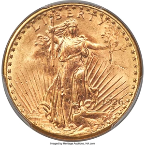 image for: 1926-D $20 MS64+ PCGS. CAC....