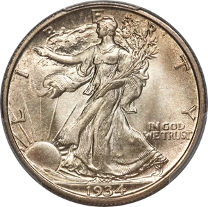 image for: 1934-S 50C MS67 PCGS....