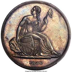 image for: 1836 P$1 Name on Base, Judd-60 Original, Pollock-65, R.1, PR63 PCGS. CAC....