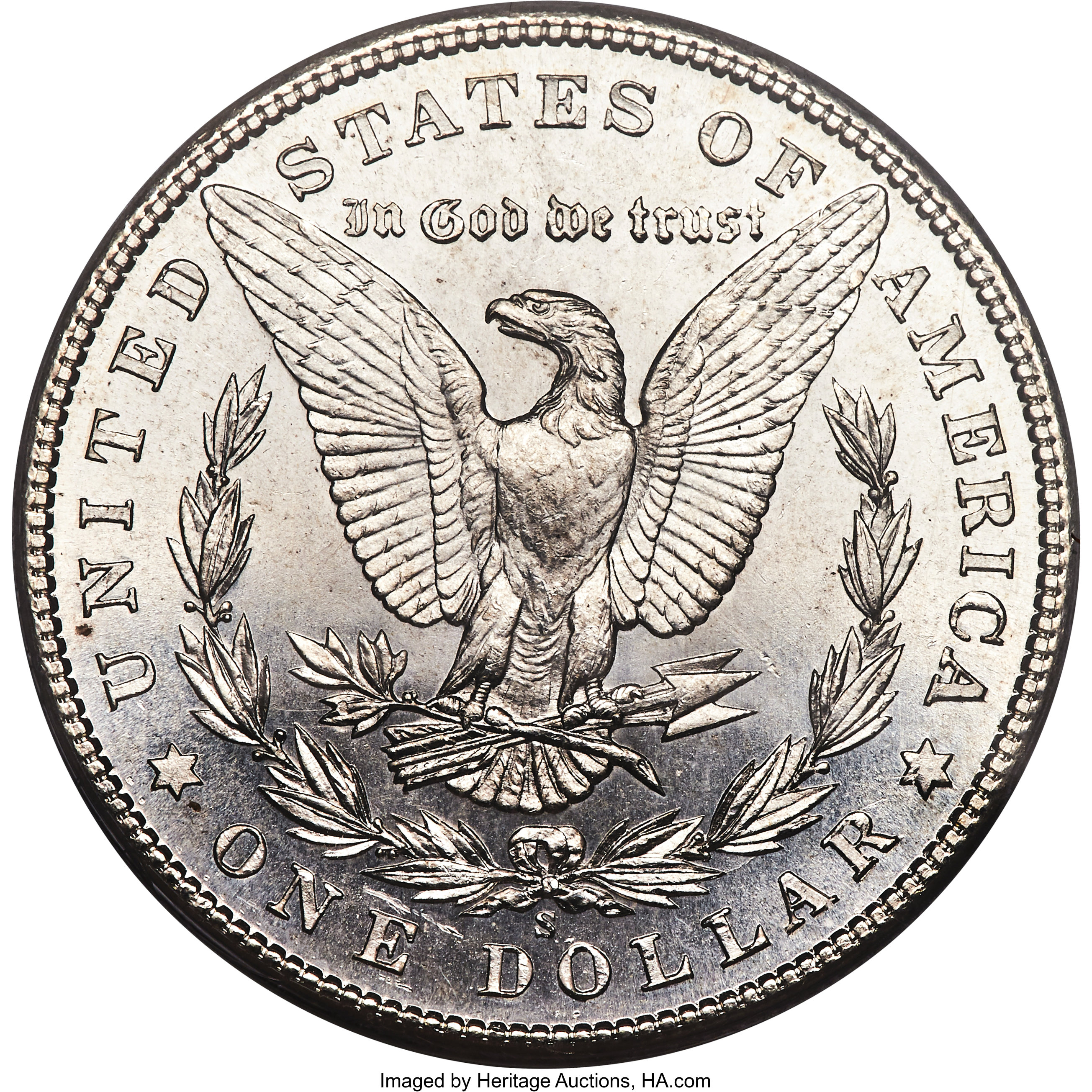 image for: 1904-S $1 MS65 Prooflike PCGS. CAC....