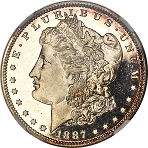 image for: 1887 $1 PR68 Ultra Cameo NGC....