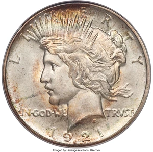 image for: 1921 $1 MS67 PCGS....