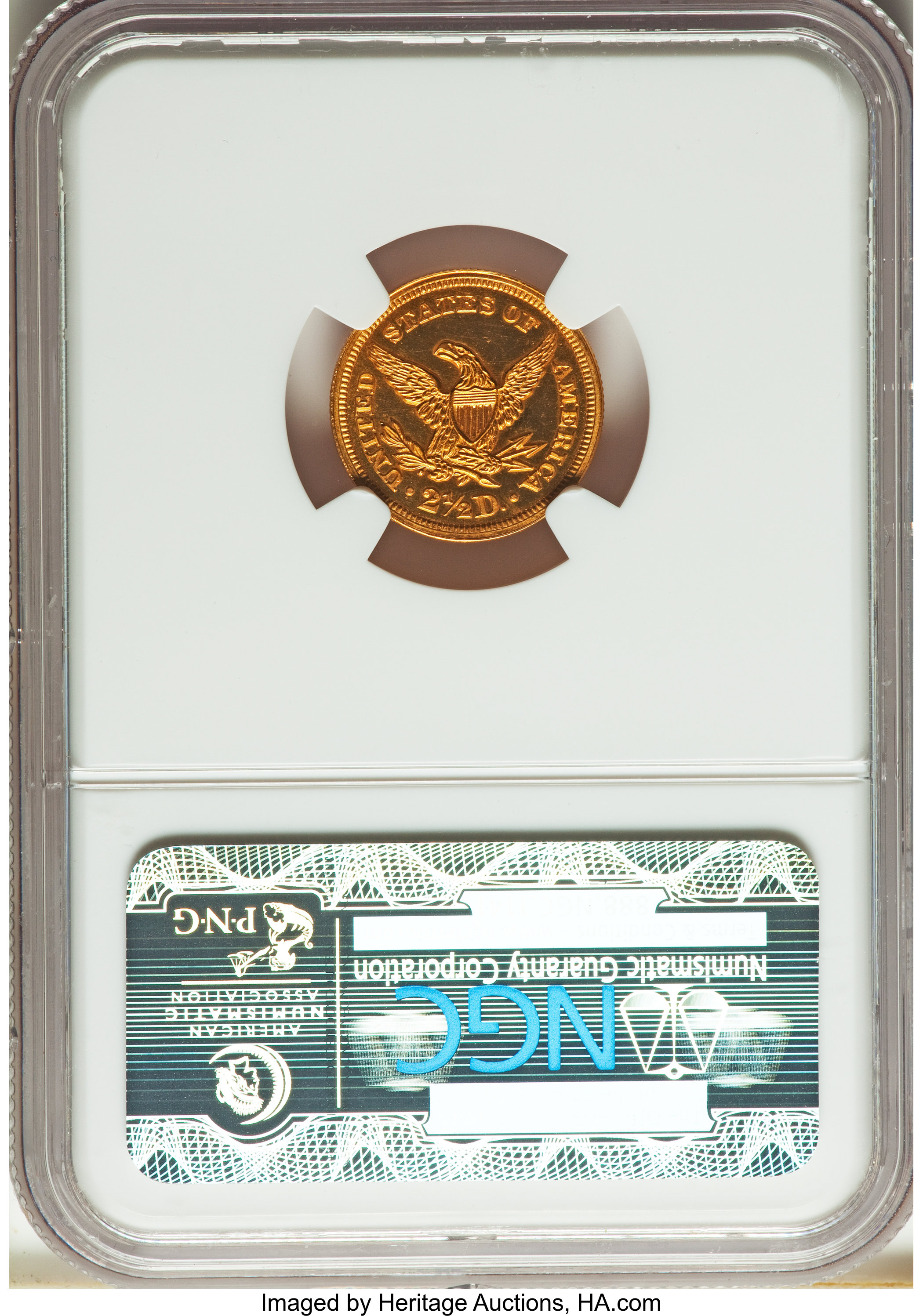 image for: 1858 $2 1/2 PR65 Ultra Cameo NGC. JD-1, R.7....