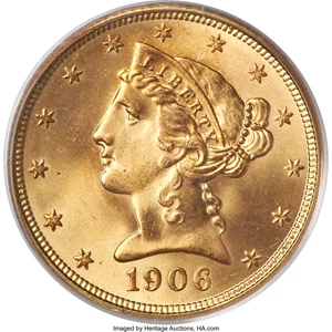 image for: 1906-S $5 MS67 PCGS. CAC....