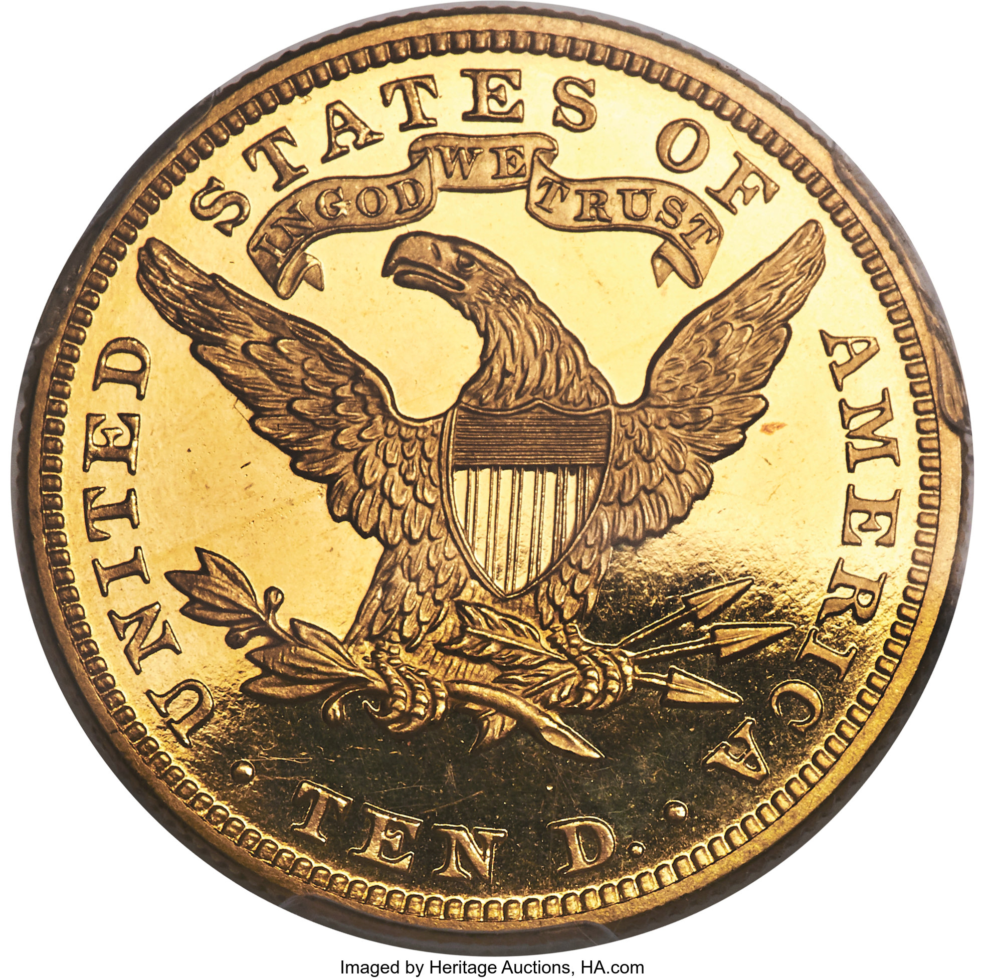 image for: 1898 $10 PR64+ Deep Cameo PCGS. CAC. JD-1, High R.5....