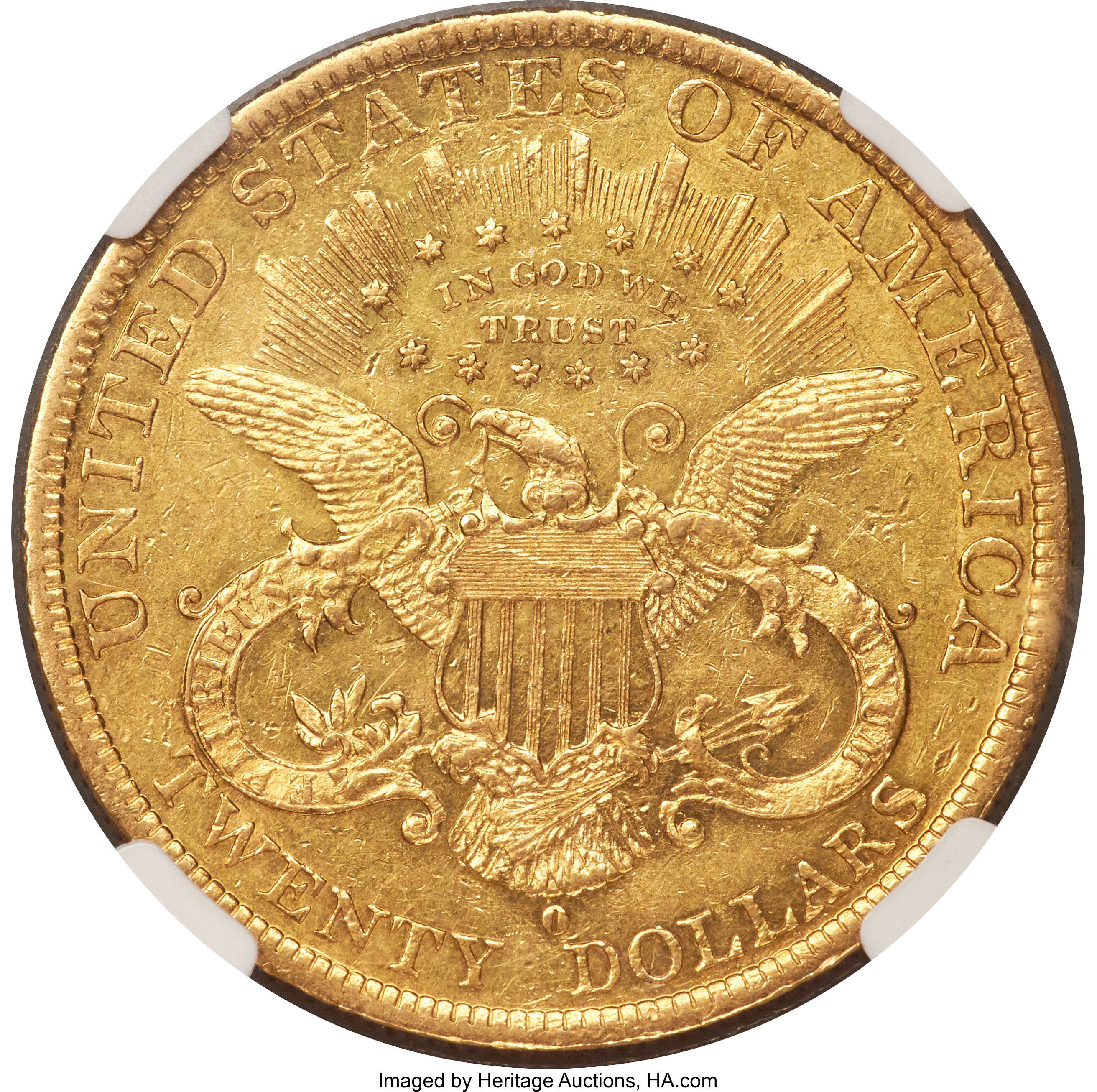 image for: 1879-O $20 AU55 NGC. Variety 1....