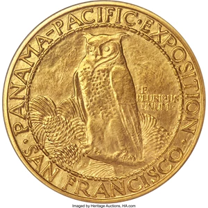 image for: 1915-S $50 Panama-Pacific 50 Dollar Round MS62 PCGS....