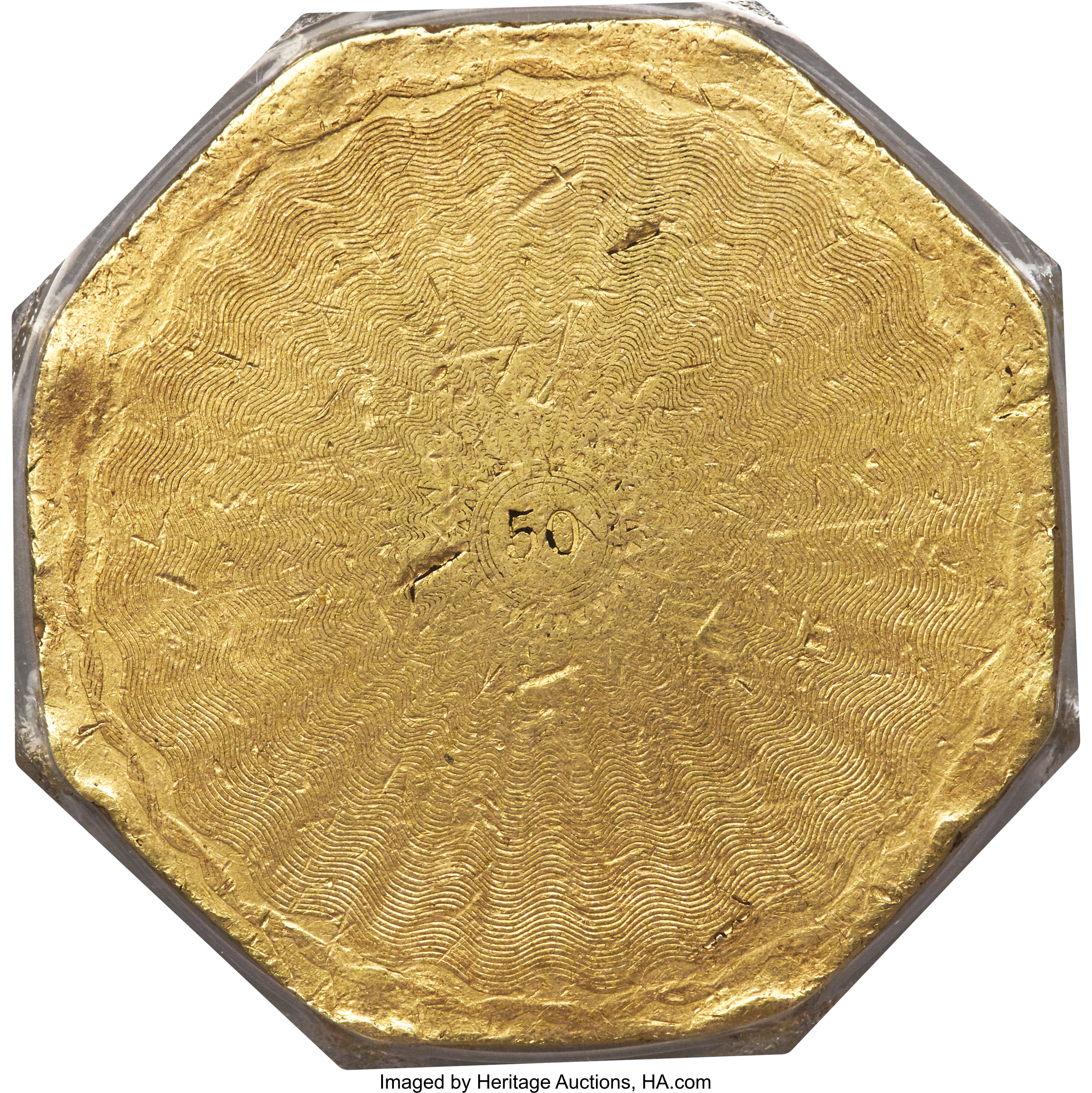 image for: 1851 $50 LE Humbert Fifty Dollar, Lettered Edge, 887 Thous., 50 Reverse, XF45 PCGS. K-4, R.5....