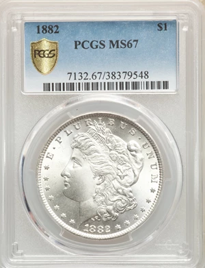 image for: 1882 $1 MS67 PCGS....
