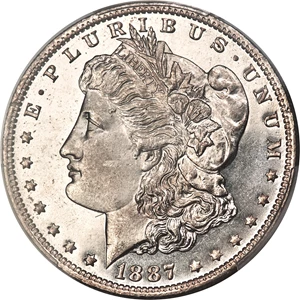 image for: 1887-O $1 MS65+ Prooflike PCGS....
