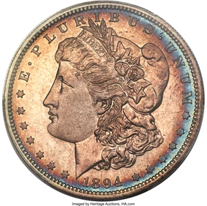image for: 1894 $1 PR64 PCGS....