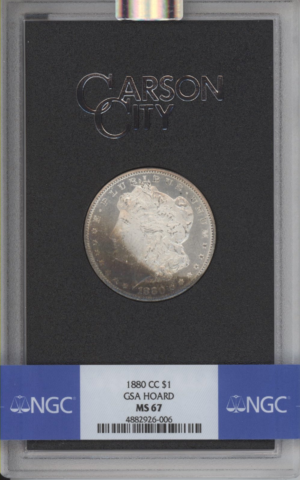 1880-CC $1  GSA Hoard, Hard package MS67 thumbnail 5