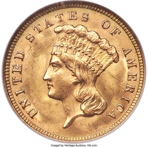 image for: 1888 $3 MS65 NGC....