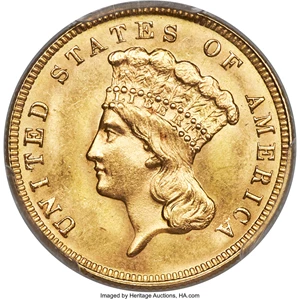 image for: 1888 $3 MS65 PCGS....