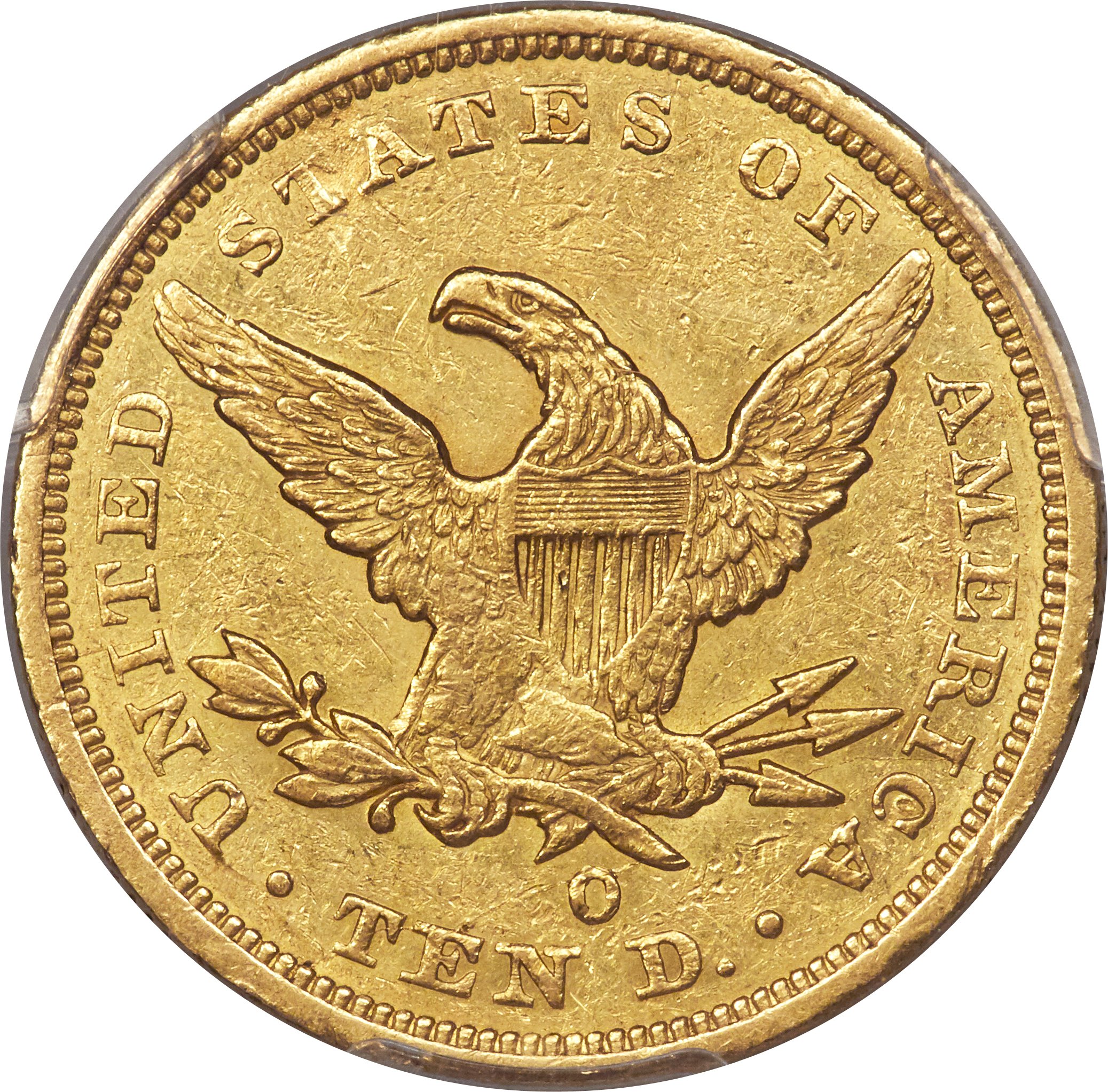 image for: 1846-O $10 AU53 PCGS. Variety 4....