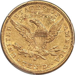 image for: 1882-O $10 AU58 PCGS. CAC. Variety 1....