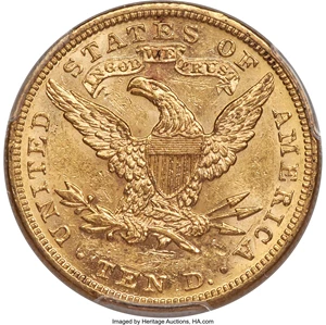 image for: 1889 $10 MS61 PCGS....