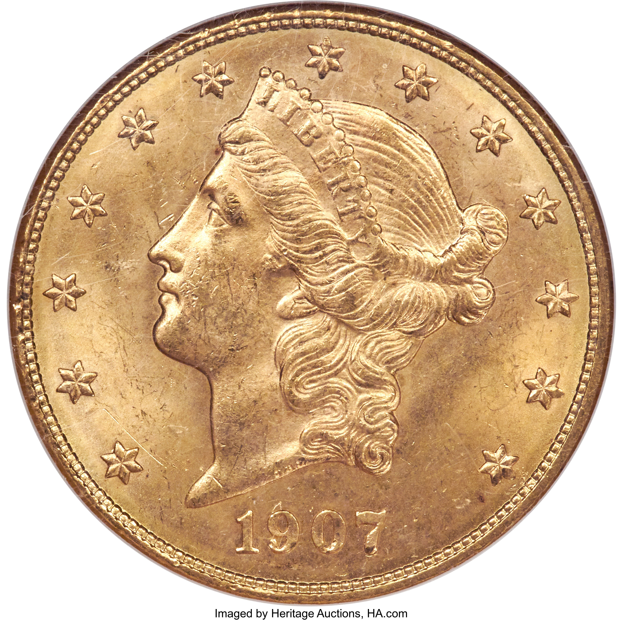 image for: 1907-D $20 MS64 NGC....