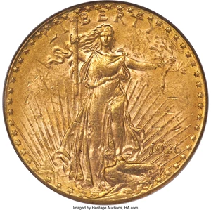 image for: 1926-D $20 MS62 PCGS....