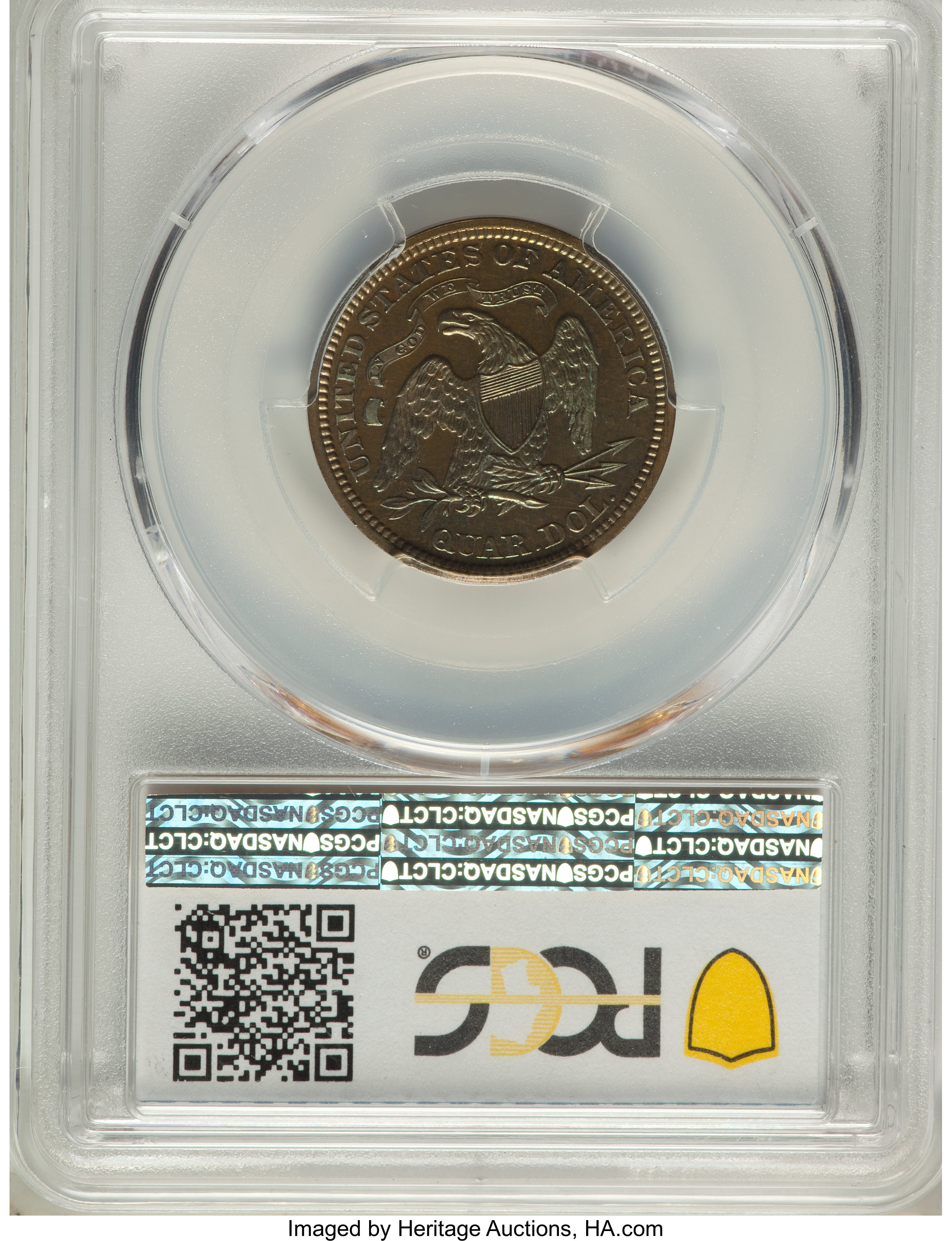 image for: 1870 25C Quarter Dollar, Judd-885, Pollock-983, Low R.7, PR64 Brown PCGS. CAC....