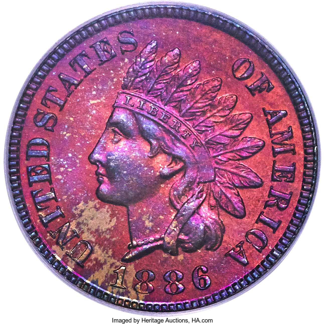 image for: 1886 1C Type One PR66 Red and Brown PCGS. PCGS Population: (47/5). NGC Census: (26/2). CDN: $900 Whsle. Bid for problem-fre...