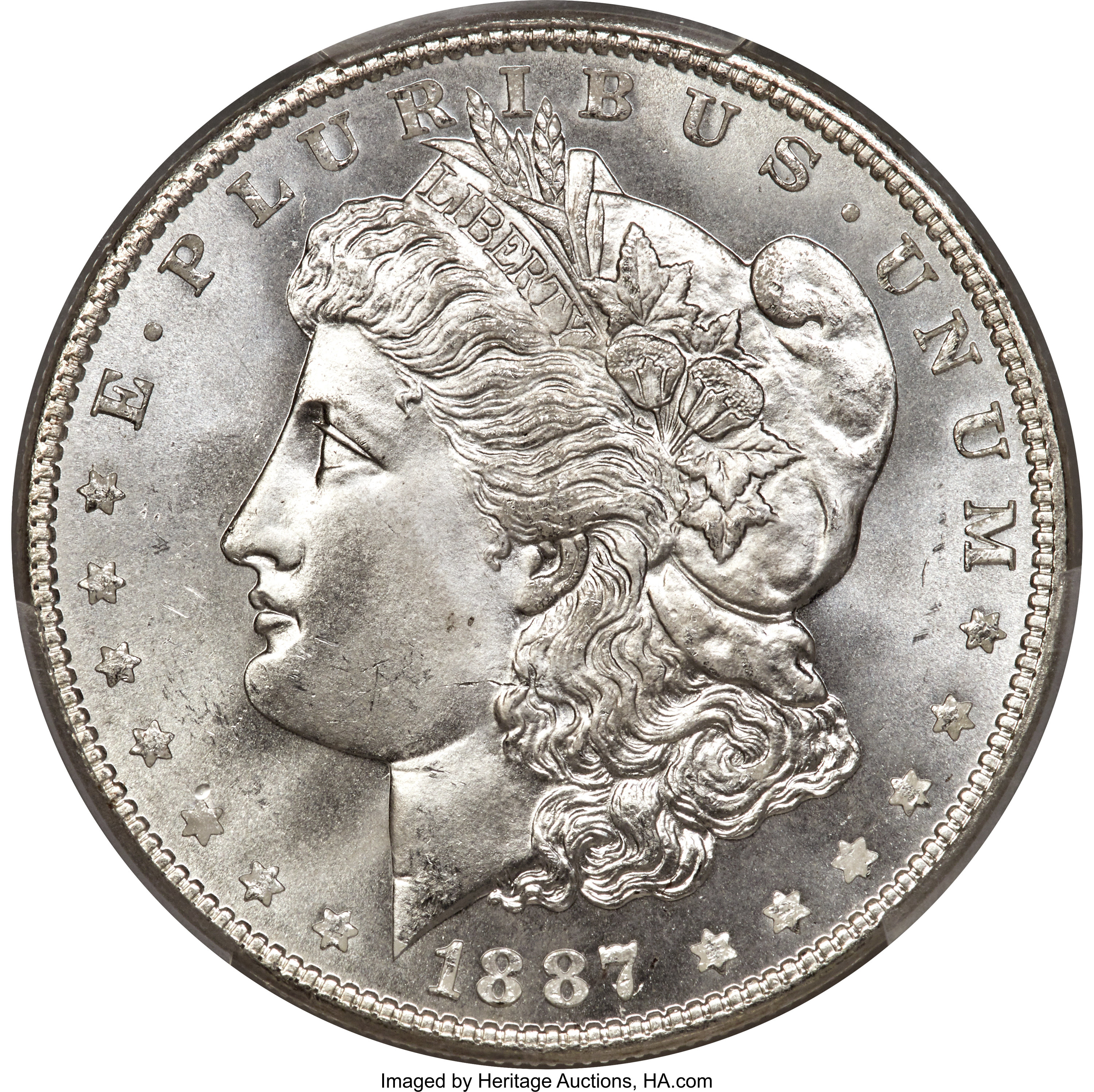 image for: 1887/6 $1 VAM-2, Top 100, MS66+ PCGS. CAC....