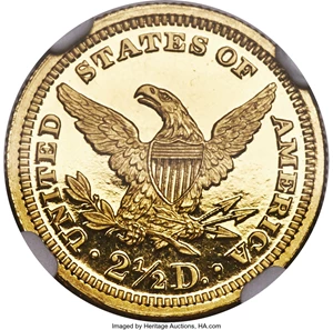 image for: 1893 $2 1/2 PR68 Ultra Cameo NGC. JD-1, R.5....
